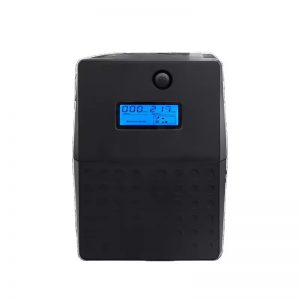 เครื่องสำรองไฟ 600VA/360W  แบบออฟไลน์พร้อมหน้าจอ LCD และแบตเตอรี่ 1 ก้อน ขนาด 7AH, 12VDC