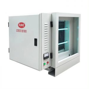 เครื่องกำจัดควันสำหรับครัวร้านอาหาร ESP แบบผ่านครั้งเดียว มี UV-C อัตราการไหลของอากาศ 3000-3500 m³h
