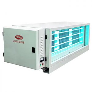 เครื่องกำจัดควันสำหรับครัวร้านอาหาร ESP แบบผ่านครั้งเดียว มี UV-C อัตราการไหลของอากาศ 9000-10500 m³h