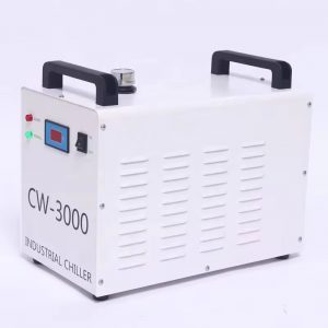 Water Chiller เครื่องทำความเย็นสำหรับเครื่องแกะสลักเลเซอร์ เครื่องตัดเลเซอร์  0.52kw อัตราการไหลสูงสุด 13L/min