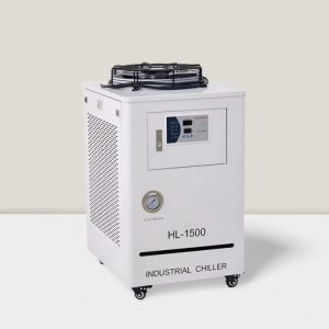 Fiber Laser Chiller ทำความเย็นสำหรับเลเซอร์อุตสาหกรรม 1.5HP อัตราการไหลสูงสุด 80L/min