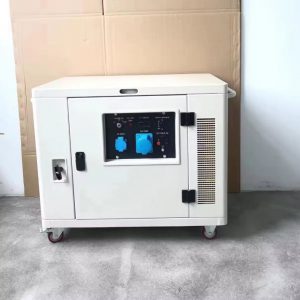 เครื่องกำเนิดไฟฟ้าแบบเงียบ แปรผันความถี่ ขดลวดทองแดงแท้ 220V กำลังไฟ 8KW