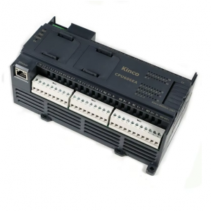 Kinco PLC ในซีรีส์ K606EA ที่มีจำนวน I/O รวม 30 ช่อง โดยเอาท์พุตเป็นแบบทรานซิสเตอร์