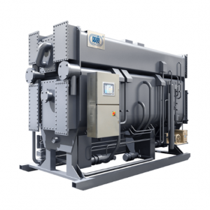 ชิลเลอร์ เครื่องทำน้ำเย็นแบบ Double Lift พลังงานน้ำร้อน  ความจุ 23,311,630 KW