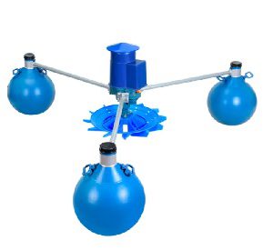 Floating ball Aerator เครื่องเพิ่มออกซิเจนในน้ำแบบลูกลอยสำหรับบ่อปลาและกุ้ง 
