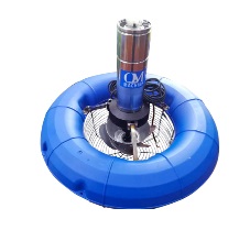 Paddle Aerator  เครื่องเพิ่มออกซิเจนในน้ำ แบบป้องกันการกระเด็นด้วยฝาครอบสแตนเลส สำหรับเพิ่มออกซิเจนในฟาร์มปลาและบ่อกุ้ง