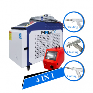 เครื่องเชื่อม ตัด  เลเซอร์  4-in-1 ทำความสะอาดด้วยเลเซอร์  ไฟเบอร์เลเซอร์  1000w