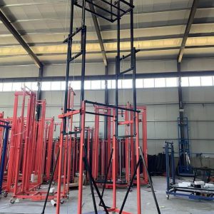 นั่งร้านยกไฟฟ้ารับน้ำหนักได้ 500 กก. ความสูง 5 เมตร Electric scaffolding