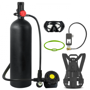 ถังดำน้ำ Scuba ขนาด 4.0 ลิตร ถังอากาศสำหรับดำน้ำ ท่ออากาศหายใจใต้น้ำ ถังดำน้ำแบบ Scuba