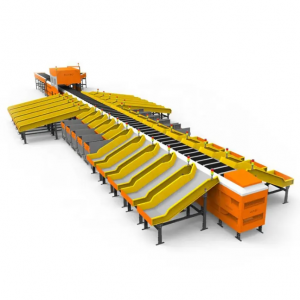 สายพานลำเลียงระบบคัดแยกแบบสายพานไขว้ (Cross belt sorter)