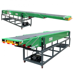 สายพานลำเลียงแบบยืดหดได้ (Telescopic Conveyor) 2 ส่วน ระยะยืดสูงสุด 2000 มม.