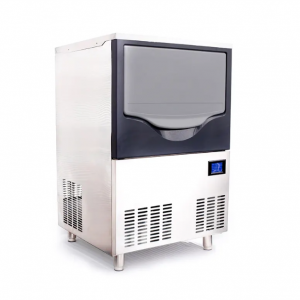 เครื่องทำน้ำแข็งเหล็กเล็กร้านอาหาร 100 กก./24 ชั่วโมง