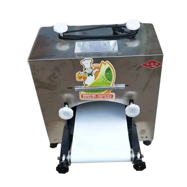 เครื่องรีดแป้งพิซซ่าและแป้งนานสแตนเลสสตีลแบบอัตโนมัติ (1)