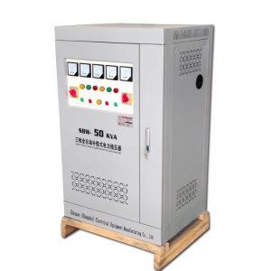 เครื่องปรับแรงดันไฟฟ้า SBW5 3เฟส (380V 30kVA 50KVA 60KW) พร้อมระบบควบคุมแรงดันไฟฟ้าเซอร์โว 380V"
