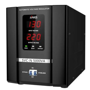 เครื่องปรับแรงดันไฟฟ้าอัตโนมัติ 220V SVC 5000W 5KVA (ความถี่: 50-60Hz)