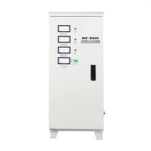 เครื่องปรับแรงดันไฟฟ้าอัตโนมัติสามเฟส SVC 9KVA 30KVA 50KVA สำหรับเครื่องใช้ไฟฟ้าภายในบ้าน (ความถี่: 50Hz/60Hz)