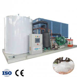เครื่องผลิตน้ำแข็งเกล็ด ICEMA  10 ตันต่อวัน