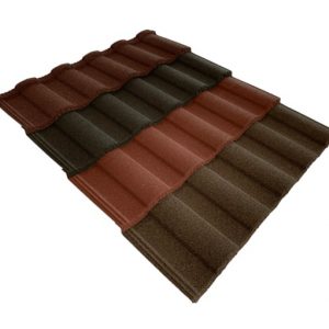 กระเบื้องหลังคาโลหะเคลือบหินสี (Milano Tile)