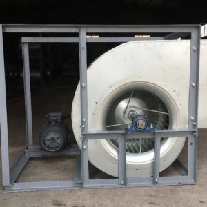 พัดลมแรงเหวี่ยงหนีศูนย์กลางแบบใบพัดโค้งไปด้านหลัง(Backward Centrifugal Fan)