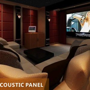 แผ่นซับเสียงผ้าบุใยแก้ว (Sound Absorbing Fiber Glass)