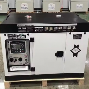เครื่องกำเนิดไฟฟ้าดีเซลแบบเปิดเงียบ 12KVA ระบายความร้อนด้วยอากาศ