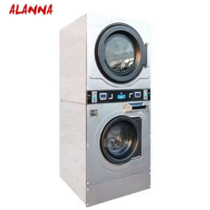 ALANNA เครื่องซักและอบผ้าคู่ซ้อน (แบบสองชั้น) ความจุ 25 กิโลกรัม