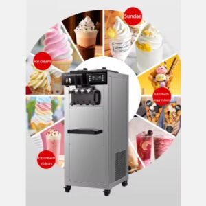 เครื่องทำไอศกรีมแบบนิ่ม3รสชาติ